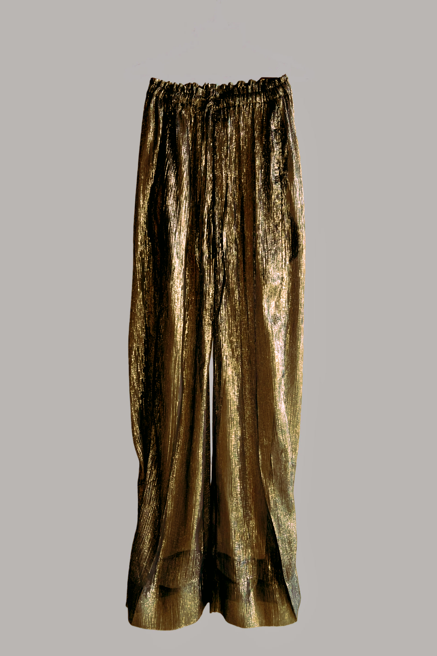 Transformer Trouser Black Gold Silk Lame’ {Made to Order}