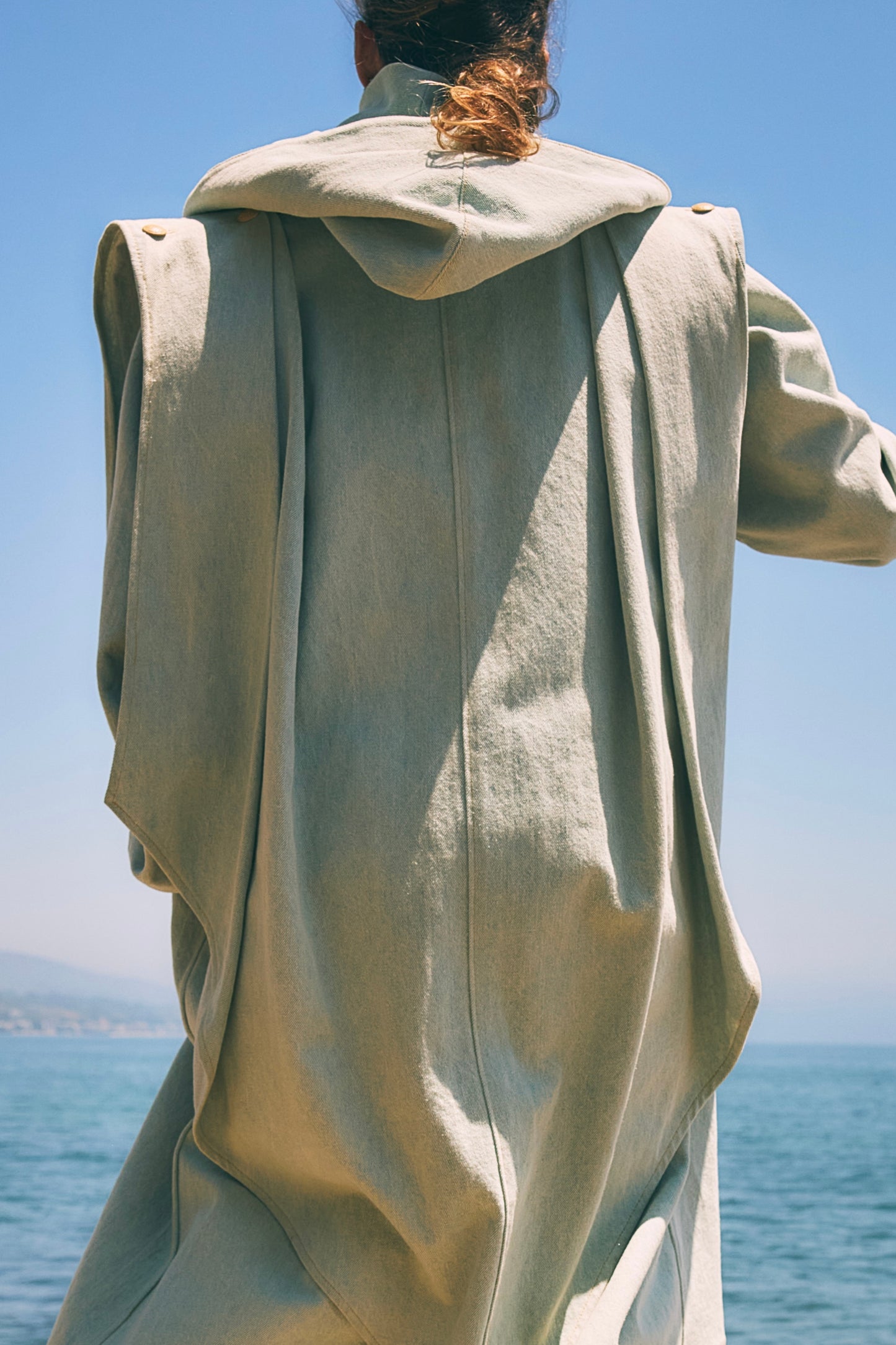 Odyssey Overcoat in Plum Wine Cotton Canvas {Made to Order}