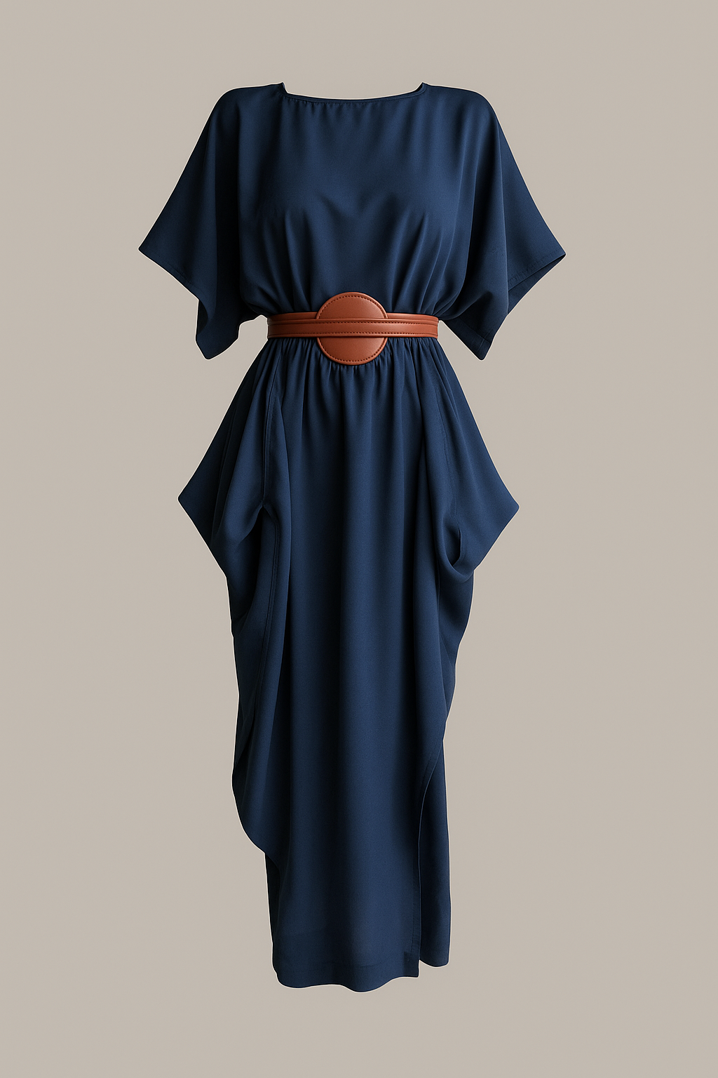 Boat Dress Midnight Blue Parachute Silk {Made to Order}