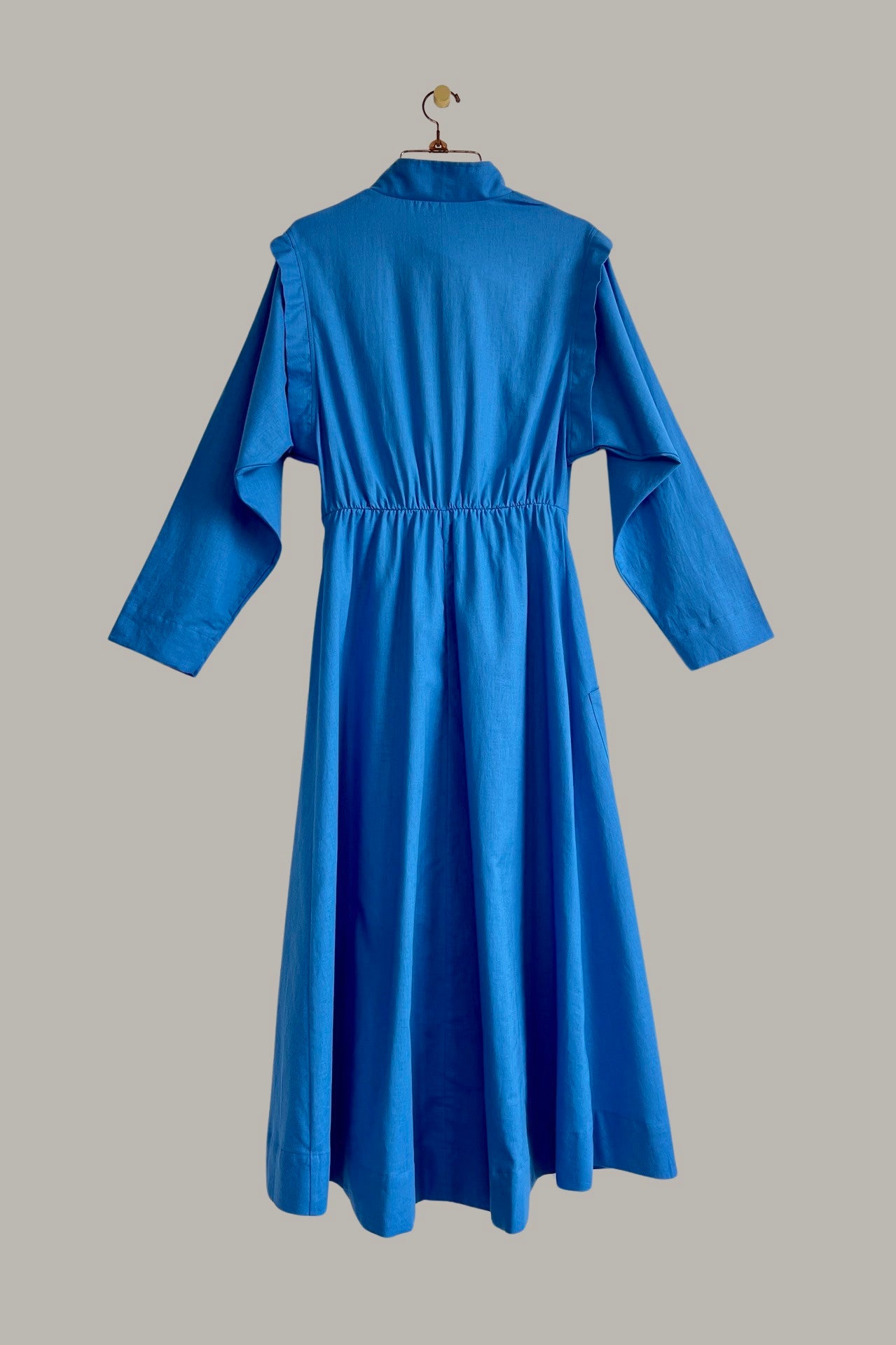 Voyage Coat Dress French Blue Linen/Cotton