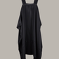 Rectangle Dress in Black Kohl Parachute Silk