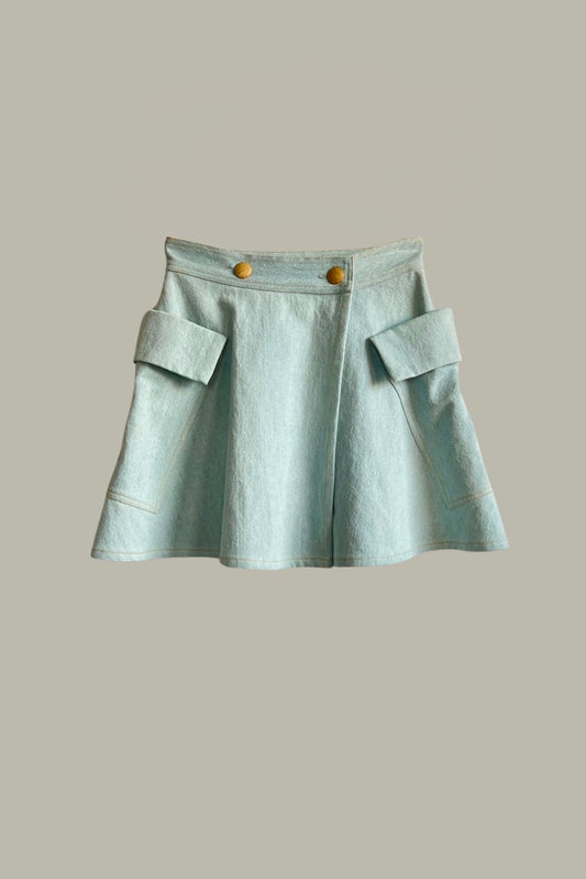 Mantle Skirt Oxide Blue Denim