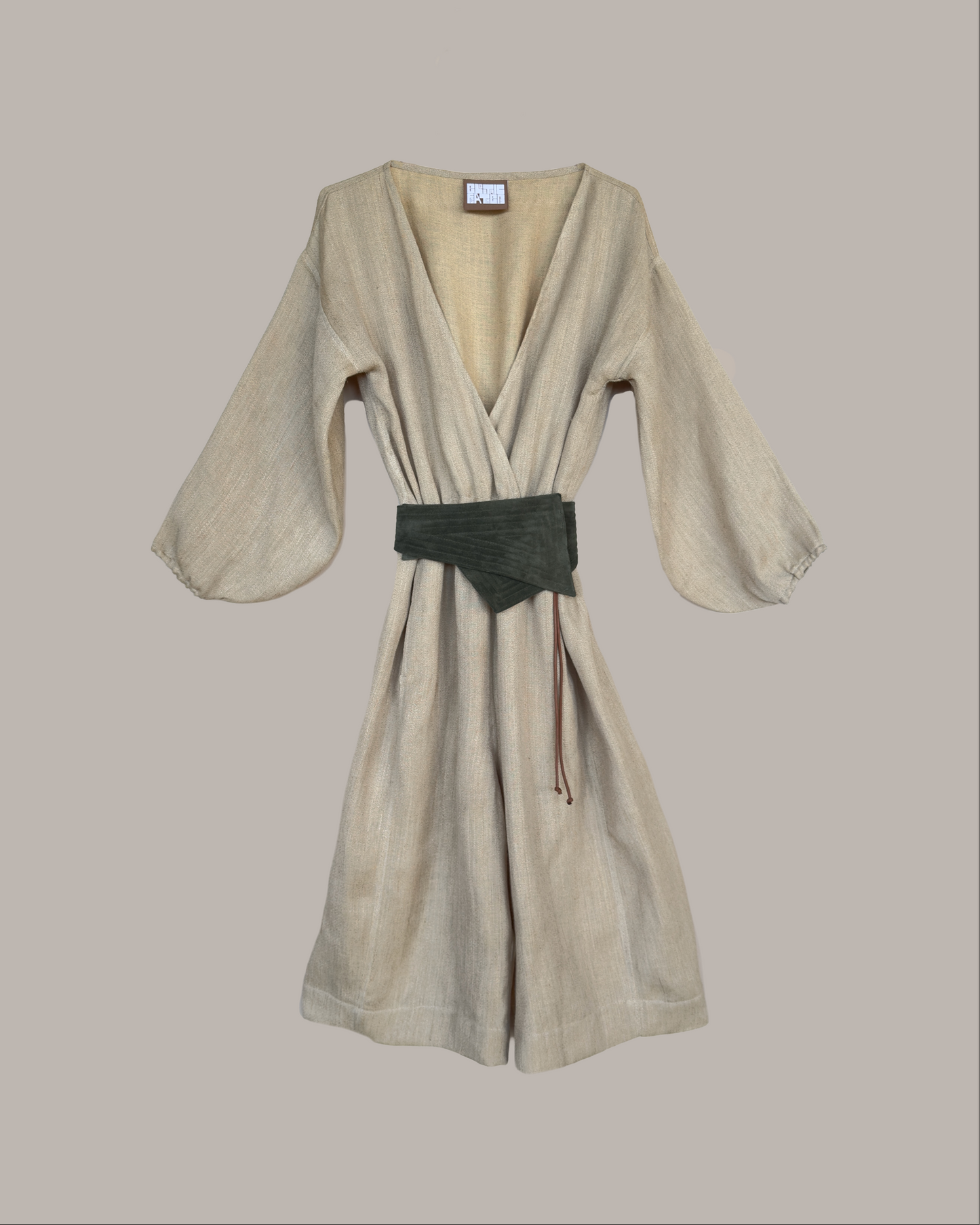 Yama Gaucho Jumpsuit Sand Pebble Linen {Made to Order}