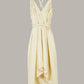 Infinite Rope Dress Ecru Parchment Textured Peace Silk