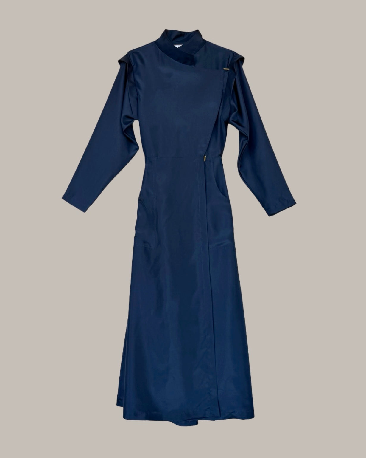 Voyage Coat Dress Midnight Blue Parachute Silk {Made to Order}