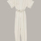 Boat Jumpsuit Ivory Cream Raw Silk