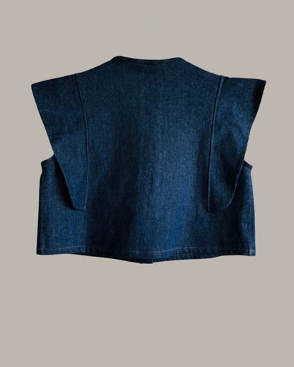 Hapi Vest Indigo Denim {Made to Order}