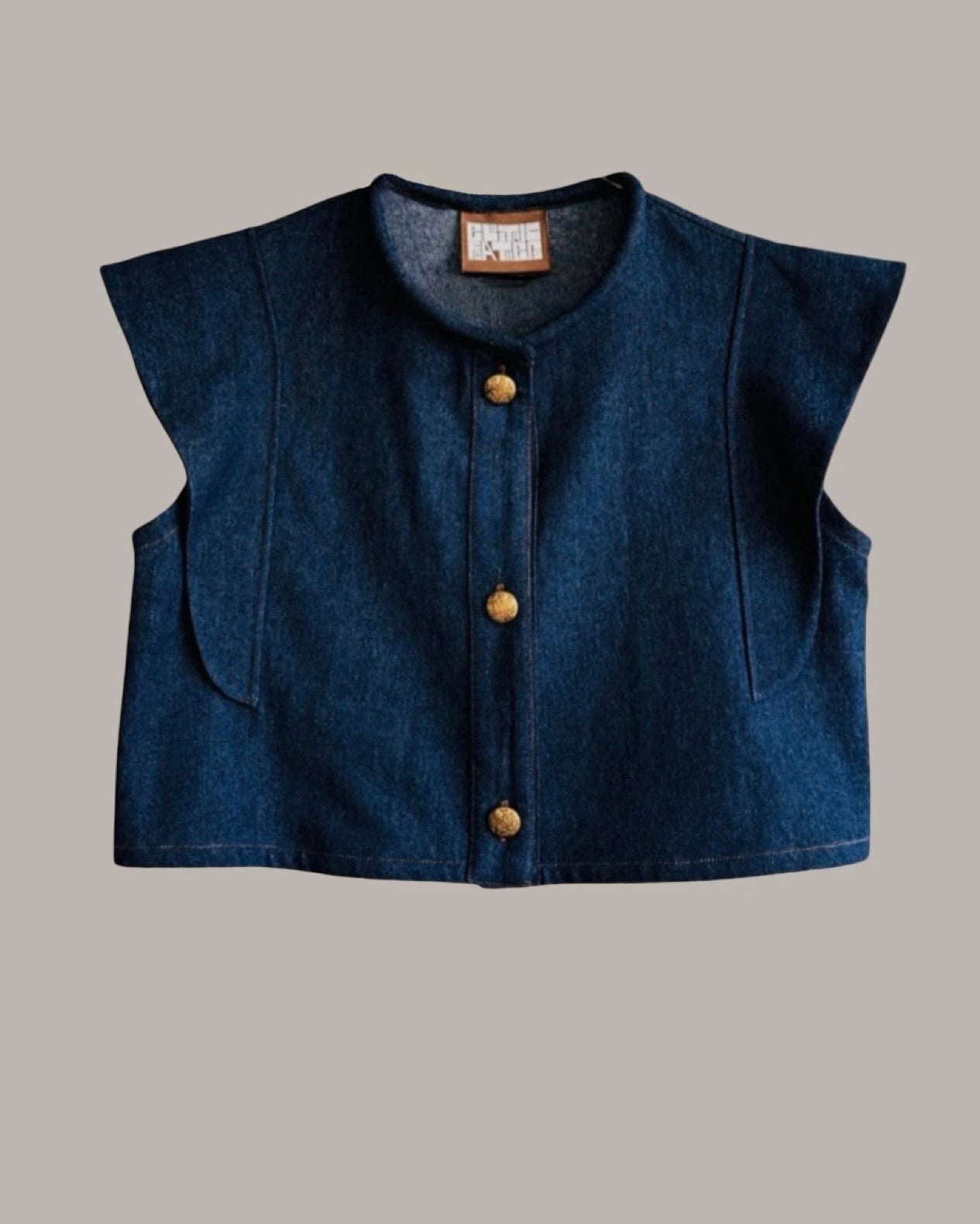 Hapi Vest Indigo Denim {Made to Order}