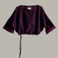 Moonrise Drawstring Pullover Gracious Hands Print Midnight Pomegranate