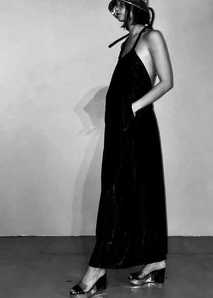 Swan fold Gown Silk Lamé {Made to Order}