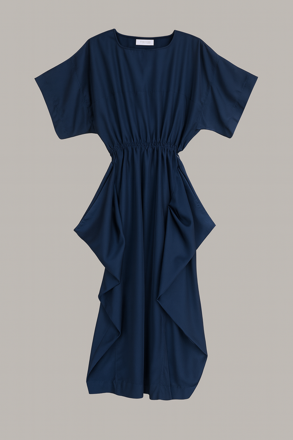 Boat Dress Midnight Blue Parachute Silk {Made to Order}