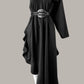 The Queen’s Kaftan with Trapunto Belt Black Kohl