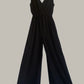 Liza Jumpsuit Black Kohl Raw Silk {Made to Order}