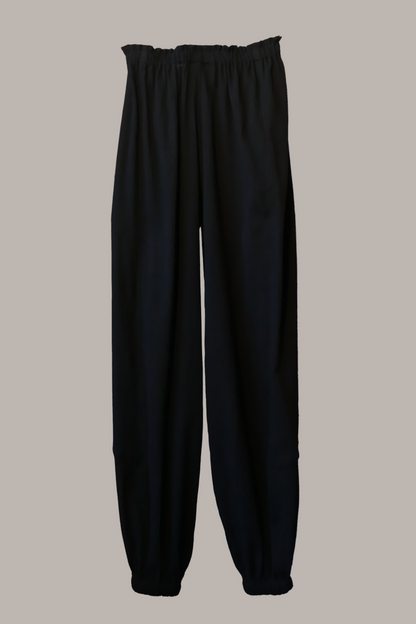 Genie Pant Black Cotton Gauze