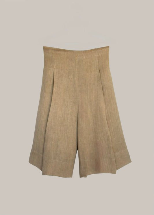 Long Bermudas in Pebble Linen {Made to Order}