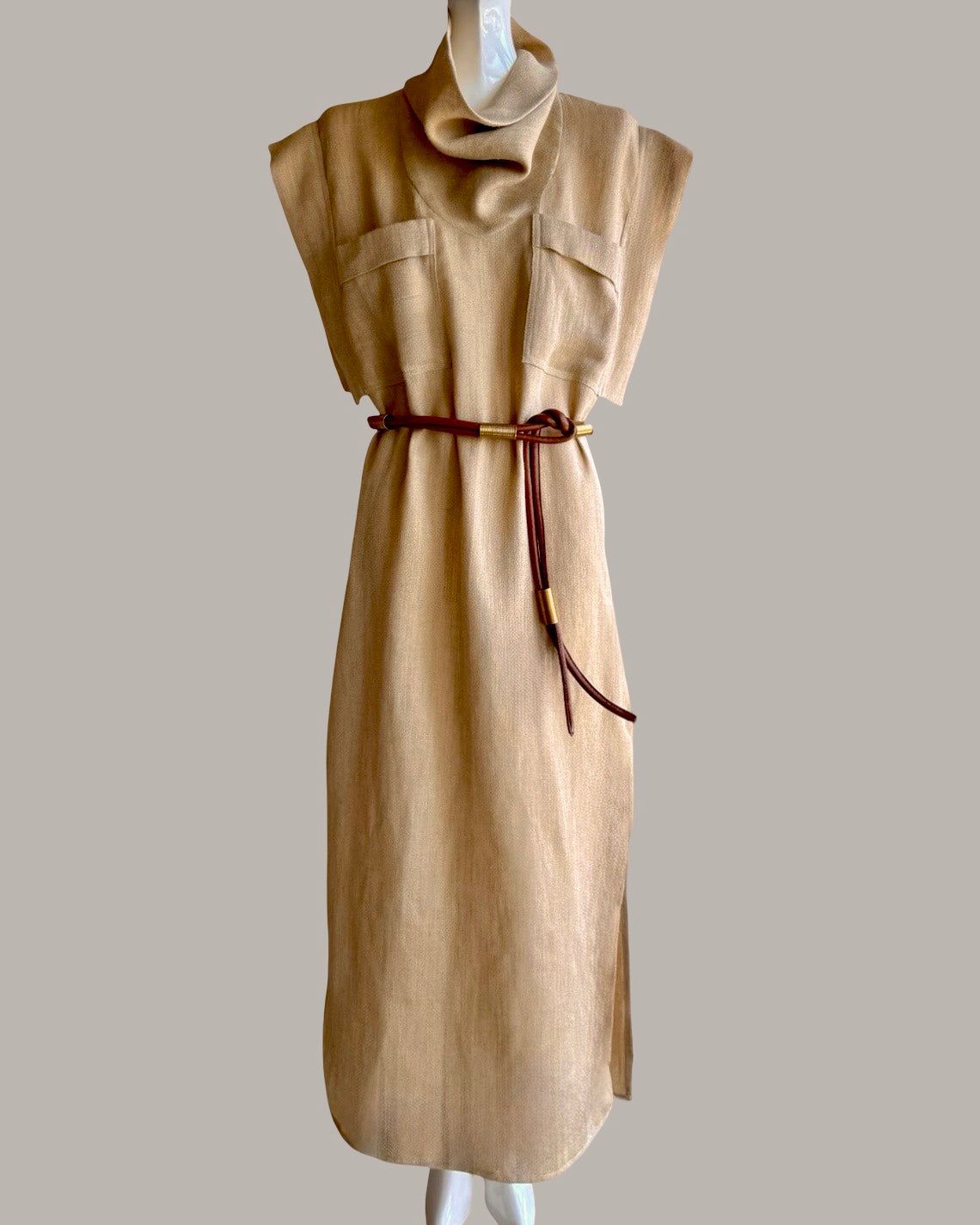 Skywalker Dress in Sand Pebble Linen {Made to Order} limited edition