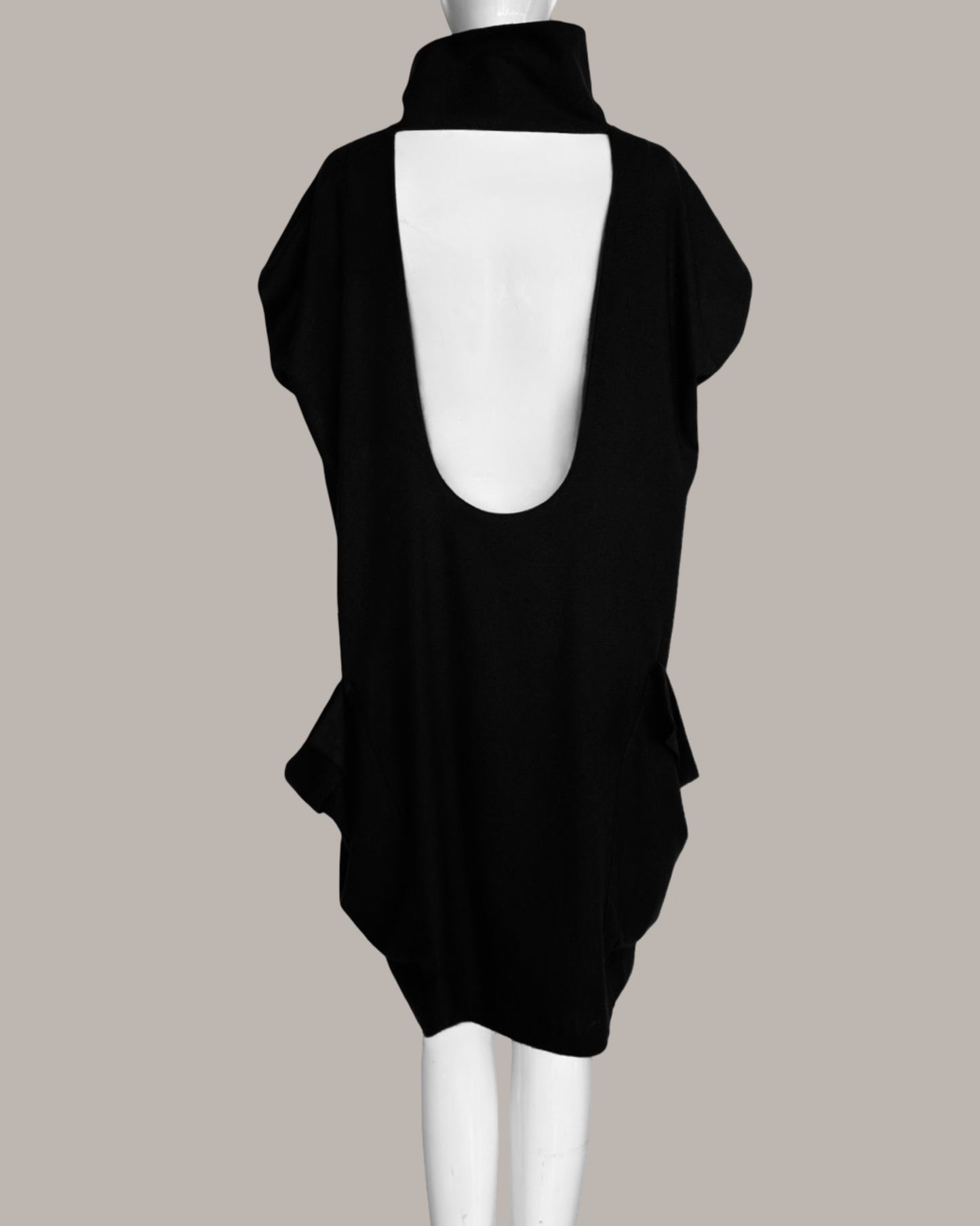 Ondine Dress Black Raw Silk {Made to Order}