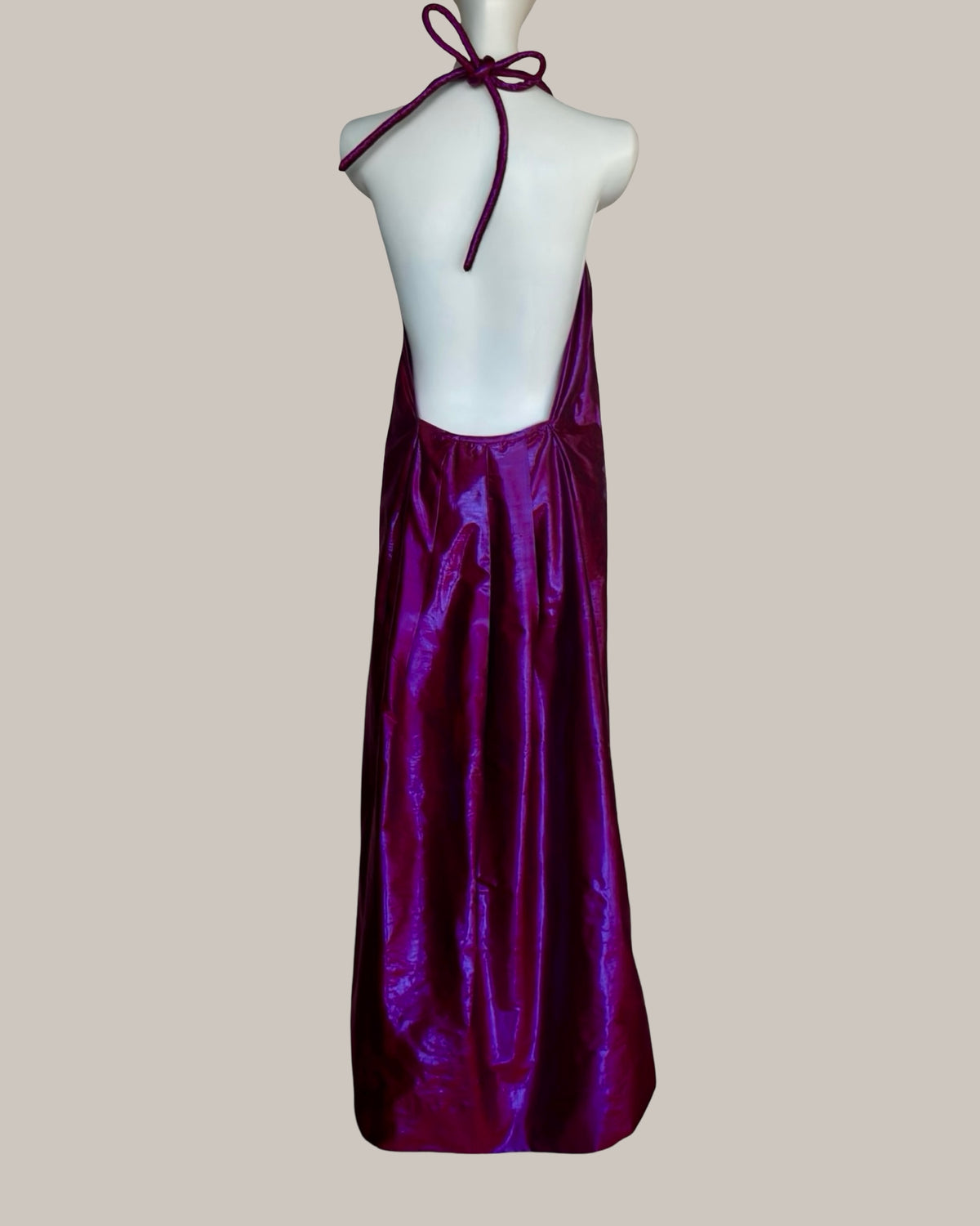 Garance Dress Magenta Blue Metallic Silk {Made to Order}