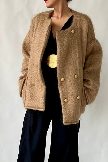 Envelope Coat Camel Mohair {Made to Order}