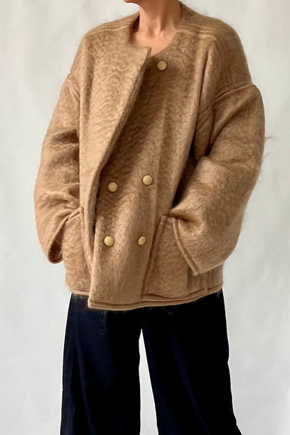 Envelope Coat Camel Mohair {Made to Order}