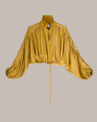 Rimbaud Blouse Silk Marigold {Made to Order}