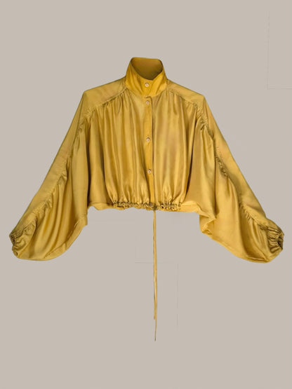 Rimbaud Blouse Silk Marigold {Made to Order}
