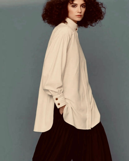 Paisano Blouse Black Lapis Silk Lame’ {Made to Order}