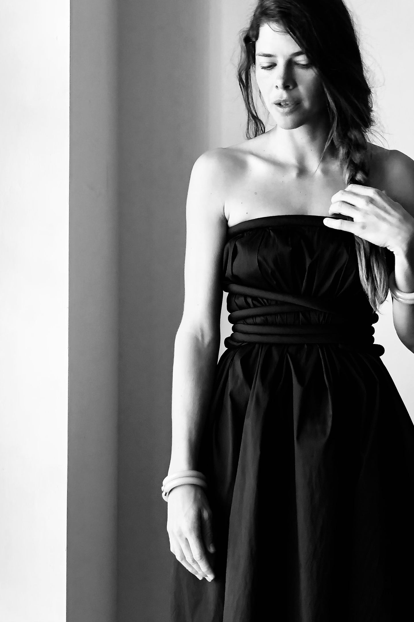 Infinite Rope Dress Electric Blue Parachute Silk {Made to Order} Infinite Rope Dress Electric Blue Parachute Silk {Made to Order}