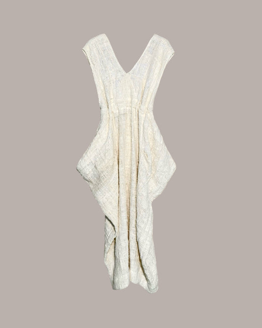 Origami Propeller Dress Textured Hand Spun Cotton {Made to Order}