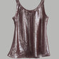 Drawstring Camisole Mercury Silk Lame’