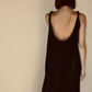 Sahara Chemise Dress in Black Onyx Parachute Silk {Made to Order}