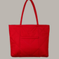 Chevron Tote Bag Rouge Cotton Duck {Made to Order}