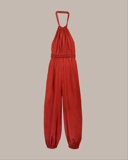 Infinite Genie Jumpsuit in Copper Parachute Silk {Made to Order}