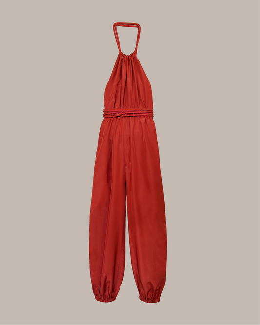 Infinite Genie Jumpsuit in Copper Parachute Silk {Made to Order}