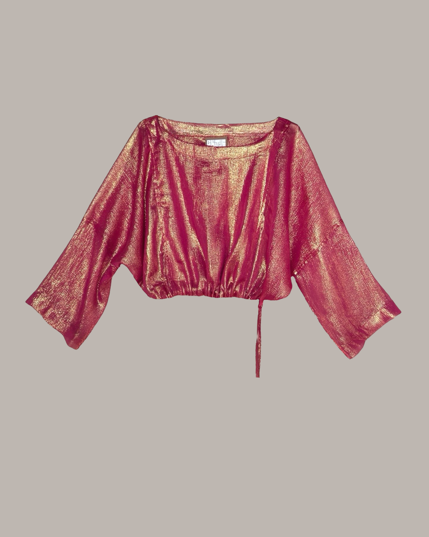 Moonrise Pullover Raspberry Silk Lamé {Made to Order}