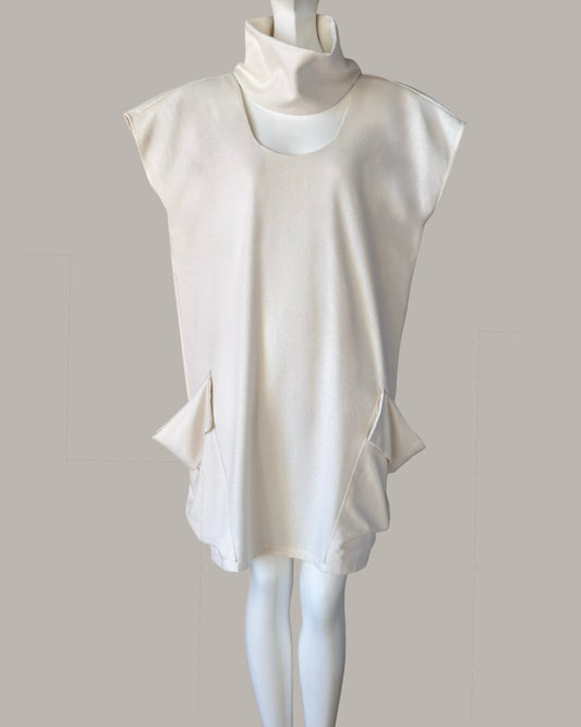 Ondine Dress Ivory Cream Raw Silk {Made to Order}