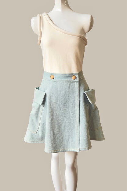 Mantle Skirt Oxide Blue Denim