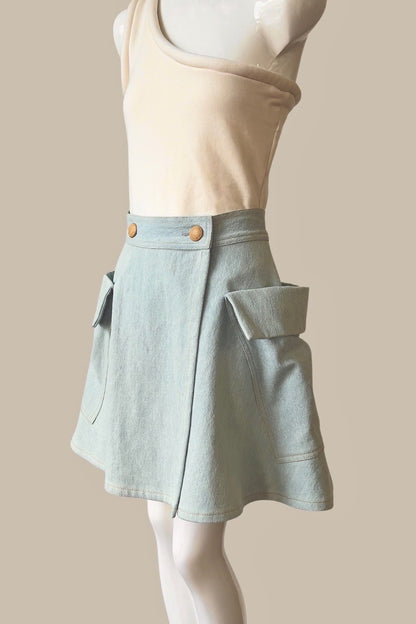 Mantle Skirt Oxide Blue Denim