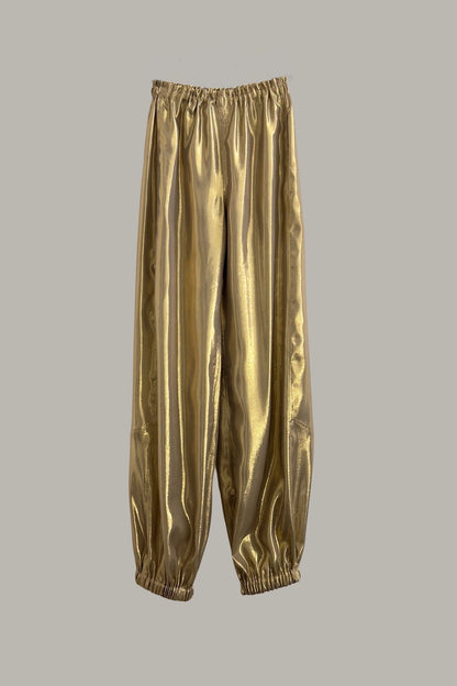 Genie Pant Citron/Butterscotch Silk Stripe