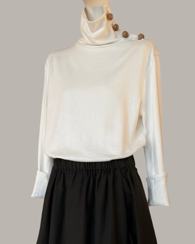 Circe Turtleneck in Ecru {Made to Order}