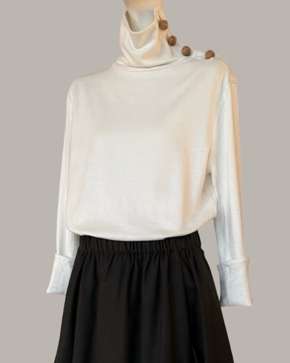 Circe Turtleneck in Ecru {Made to Order}