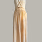 Infinite Bridge Dress Tan & Ivory Stripe
