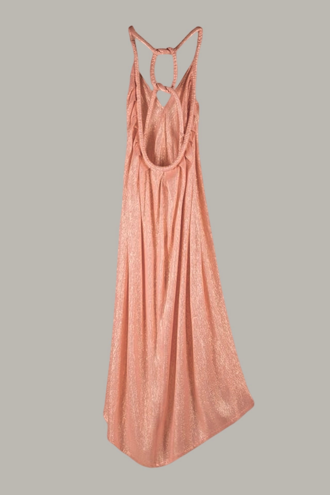 Infinite Rope Dress Grapefruit Gold Silk Lame’ {Made to Order}