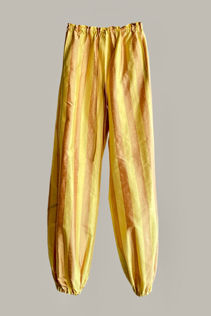 Genie Pant Citron/Butterscotch Silk Stripe