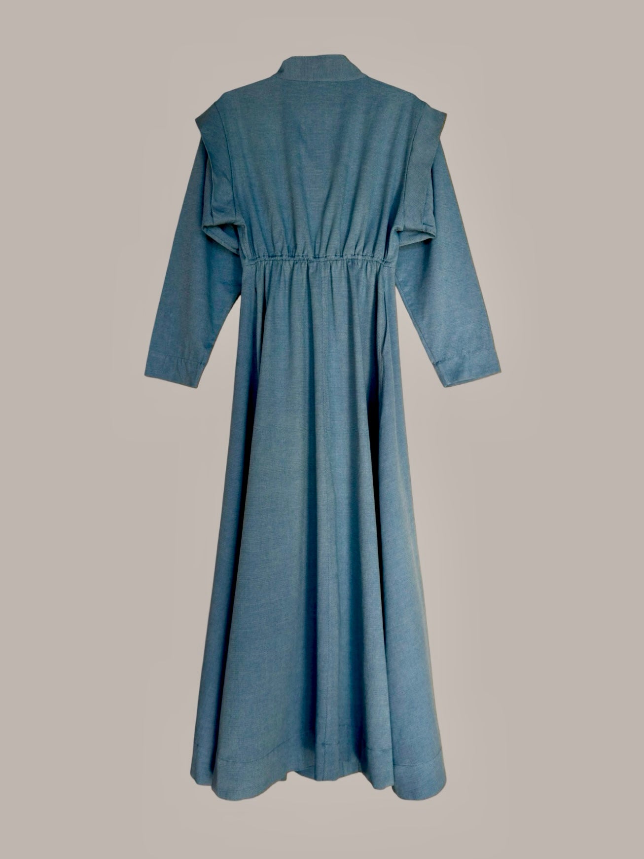 Voyage Coat Dress Piqué Denim