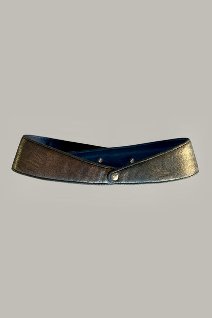 Reversible Crescent Belt in Moondust