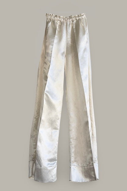 Transformer Trouser Pearl Silk Hemp