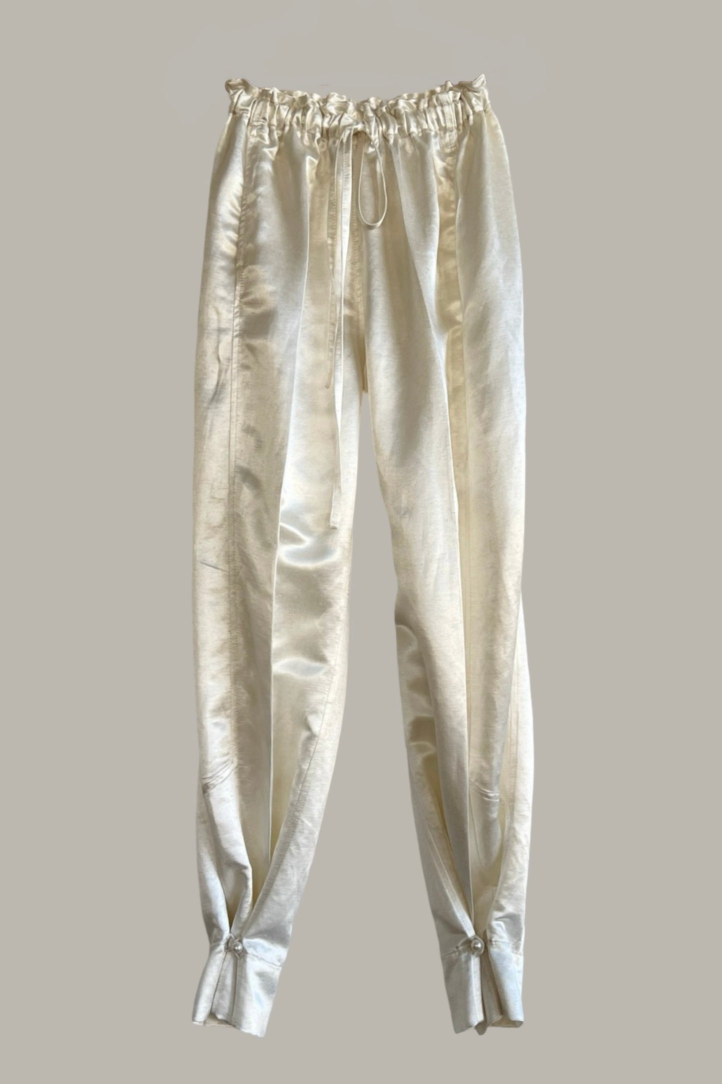 Transformer Trouser Pearl Silk Hemp