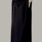 Ninja Shift Dress in Black Kohl Sueded Silk