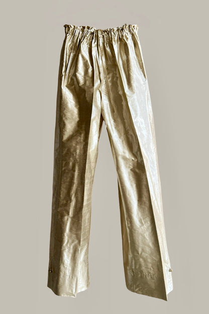 Transformer Trouser Pearl Silk Hemp